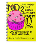 Cupcake-laptop Notitieboek (Voorkant)