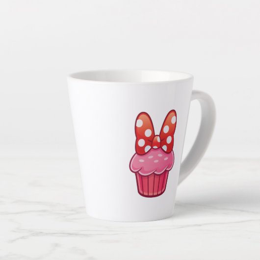 Cupcake Latte Mug Latte Mok (Rechterhoek)