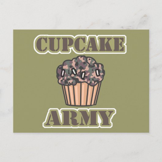 Cupcake Leger Briefkaart (Voorkant)