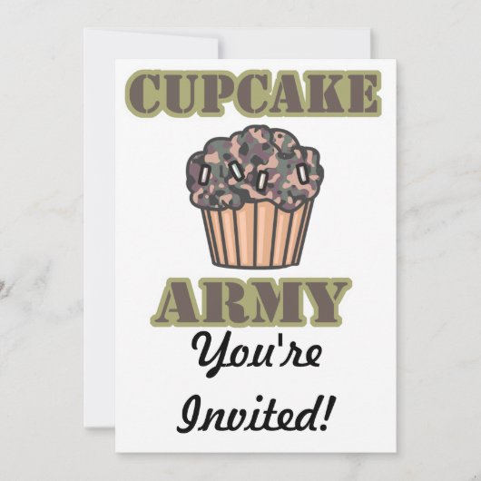 Cupcake Leger Kaart (Voorkant)