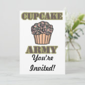 Cupcake Leger Kaart (Staand voorkant)