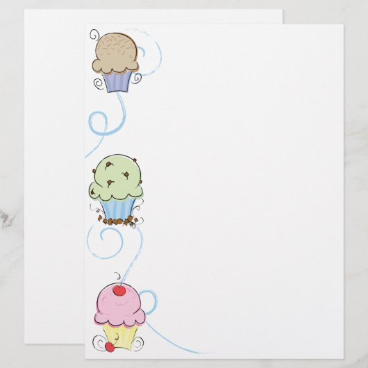Cupcake Letterhead (Voorkant / Achterkant)
