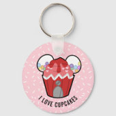 Cupcake liefhebber Gumball Cupcake Sleutelhanger (Voorkant)