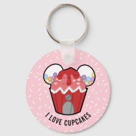 Cupcake liefhebber Gumball Cupcake Sleutelhanger