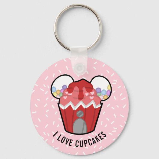Cupcake liefhebber Gumball Cupcake Sleutelhanger (Voorkant)