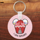 Cupcake liefhebber Gumball Cupcake Sleutelhanger (Voorkant)