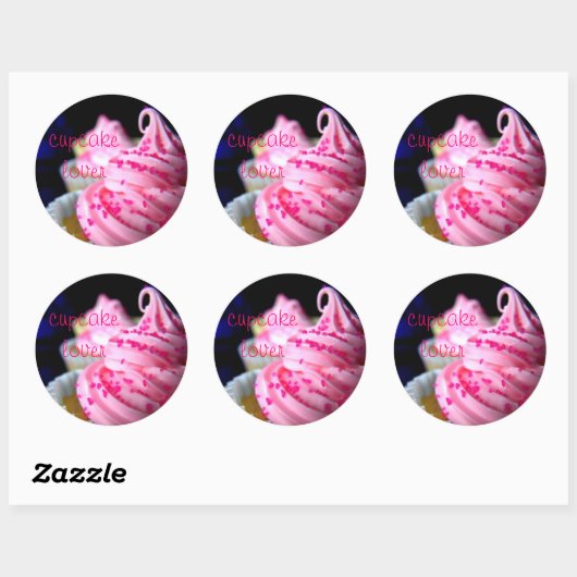 Cupcake liefhebber sticker blad (Vel)