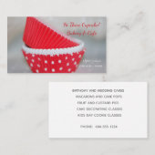 Cupcake Liners Bakery Visitekaartje (Voorkant / Achterkant)