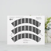 Cupcake Liners - Mustache Fun (Staand voorkant)