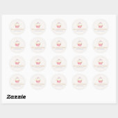 Cupcake Logo Bakery Chef Catering Ronde Sticker (Vel)