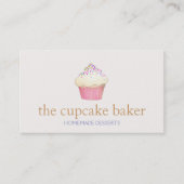 Cupcake Logo Bakery Chef Catering Visitekaartje (Voorkant)