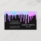 Cupcake Logo Bakkerij Chef,cute Visitekaartje (Achterkant)