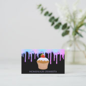 Cupcake Logo Bakkerij Chef,cute Visitekaartje (Staand voorkant)