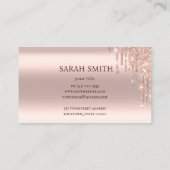 Cupcake Logo Bakkerij Chef, Gouden Roos Visitekaartje (Achterkant)