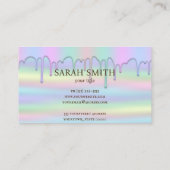 Cupcake Logo Bakkerij Chef, schattig Visitekaartje (Achterkant)