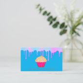 Cupcake Logo Bakkerij Chef, schattig Visitekaartje (Staand voorkant)