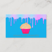 Cupcake Logo Bakkerij Chef, schattig Visitekaartje (Voorkant)