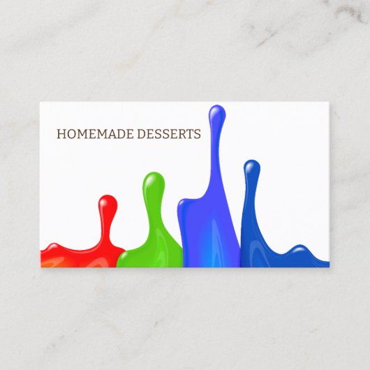 Cupcake Logo Bakkerij Chef, schattig Visitekaartje (Voorkant)