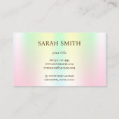 Cupcake Logo Bakkerij Chef, schattig Visitekaartje (Achterkant)