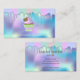 Cupcake Logo Bakkerij Chef, schattig Visitekaartje