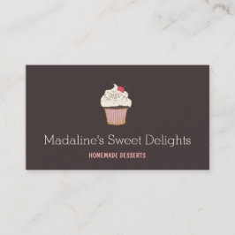 Cupcake Logo Bakkerij Gebak Chef Catering II Visitekaartje