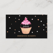 Cupcake-Logo bakkerij-kaas, schattig Visitekaartje (Voorkant)