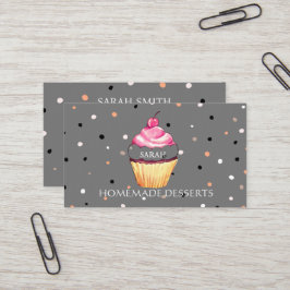Cupcake-Logo bakkerij-kaas, schattig Visitekaartje