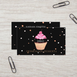 Cupcake-Logo bakkerij-kaas, schattig Visitekaartje