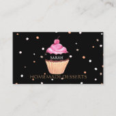 Cupcake-Logo bakkerij-kaas, schattig Visitekaartje (Voorkant)
