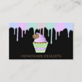Cupcake-Logo bakkerij-kaas, schattig Visitekaartje (Voorkant)