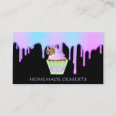 Cupcake-Logo bakkerij-kaas, schattig Visitekaartje (Voorkant)