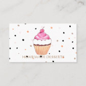 Cupcake-Logo bakkerij-kaas, schattig Visitekaartje (Voorkant)