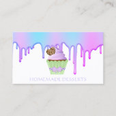 Cupcake-Logo bakkerij-kaas, schattig Visitekaartje (Voorkant)