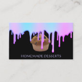 Cupcake-Logo bakkerij-kaas, schattig Visitekaartje (Voorkant)