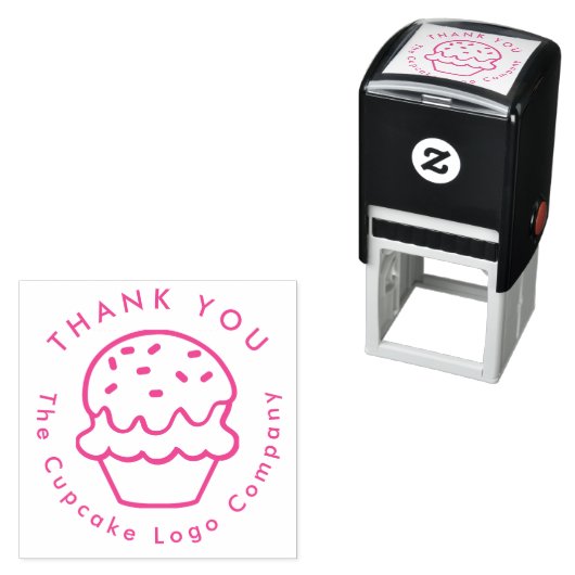 cupcake logo design   zelfinktende stempel (In situ)