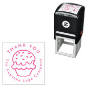 cupcake logo ontwerp zelfinktende stempel (In situ)