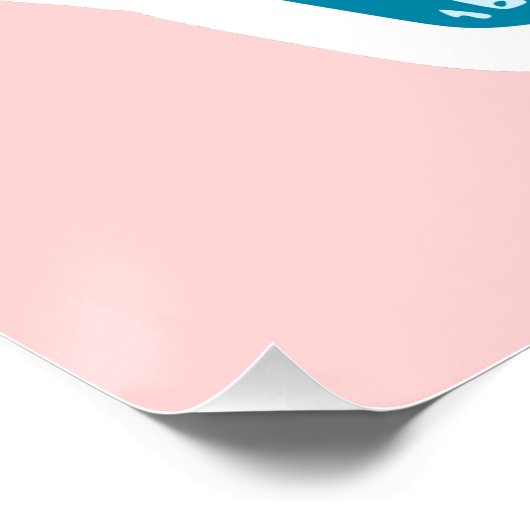 Cupcake Love aangepaste naam poster (Hoek)