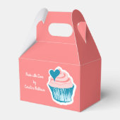 Cupcake Love aangepaste tekst gunst vak Bedankdoosjes (Achterkant)