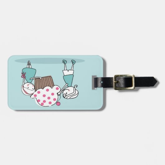 Cupcake Love Bagagelabel (Voorkant horizontaal)