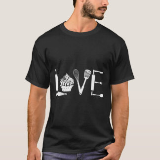 Cupcake Love Baking T-shirt cadeau voor bakken lie