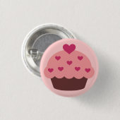 Cupcake Love Button (Voorkant /achterkant)