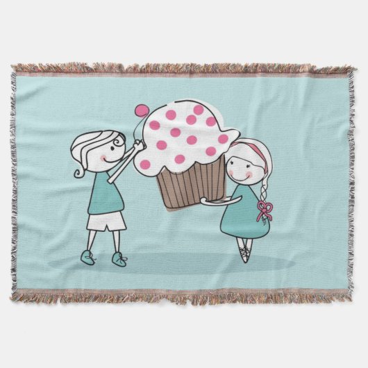 Cupcake Love Deken (Voorkant)