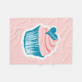Cupcake Love douanenaam fleece dekens (Voorkant (Horizontaal))