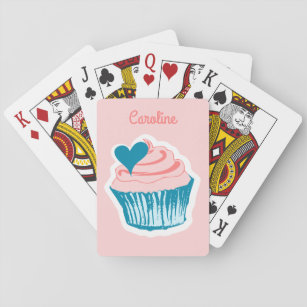 Cupcake Love douanenaam playcards Speelkaarten