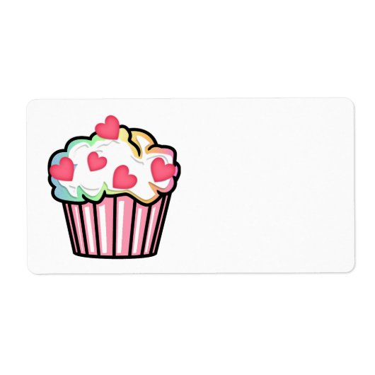 Cupcake Love Etiket (Voorkant)