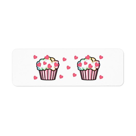 Cupcake Love Etiket (Voorkant)