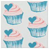Cupcake Love fabric Stof (Close Up)