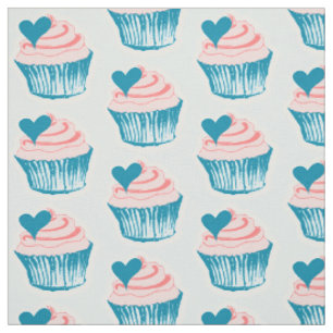 Cupcake Love fabric Stof