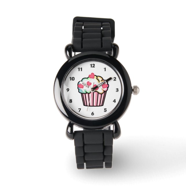 Cupcake Love Horloge (Voorkant)