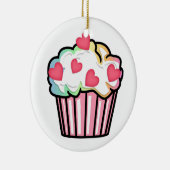 Cupcake Love Keramisch Ornament (Rechts)
